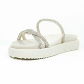 Papete Nude Tira Trançada Brilhos C 30380 0028 0003 Anacapri